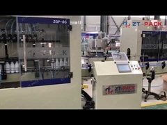 automatic bleach toilet cleaner 500ml filling packing machine with shrink sleeve labeling